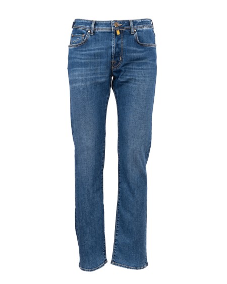 Shop JACOB COHEN  Jeans: Jacob Cohen jeans "Bard" in cotone elasticizzato.
Chiusura con zip e bottone.
Modello Cinque tasche.
Lunghezza alla caviglia.
Made in Italy.
Composizione: 96% cotone 4% elastan.. BARD S3748-217D